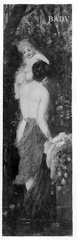 Figura allegorica femminile con bambino sulle spalle - Führermuseum, Linz